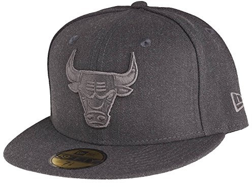 New Era 59Fifty Cap - Graphite Chicago Bulls grau - 7 1/2