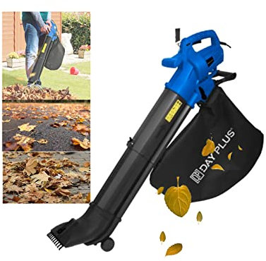 3 in 1 Leaf Blower Vacuum and Mulcher, Electric 3500W Garden Leaf Grass Hedge Blower Hoover Vac and Shredder with 35L Large Collection Bag, Wheeled, 10:1 Shredding Ratio
