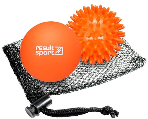ResultSport Balle de massage lacrosse pour la récupération de la fasciite plantaire, massage des points de déclenchement