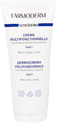Farmoderm Sensiderm Dermocrema Polifunzionale - Creme Corpo e Viso Super Idratanti - Azione Nutriente e Protettiva per la Pelle Secca e Molto Secca - Ideale per Uomo e Donna - 200ml