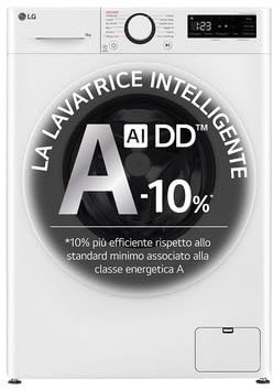 LG F2R3S08NSWW Machine à laver slim 8 kg 1200 tours Inverter Classe énergétique A