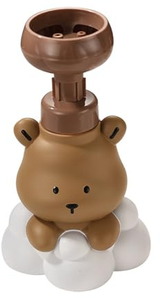 Dispenser per sapone in schiuma a forma di orso del fumetto per il bagno disinfettanti per le mani ricaricabili e shampoo pompa bottiglia