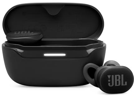 JBL Endurance Race 2, Earbuds True Wireless Bluetooth, 48 hrs de batería, Resistencia al Agua y al Polvo IP68, cancelación de Ruido, Sonido Pure Bass, Smart Ambient, Modos Deportivos, Negro