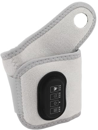 Tutore per Polso Riscaldato, Cuscinetto di Supporto per Massaggio Vibrante con Batteria 3000 MAh - Ideale per Viaggi, Lavoro D'ufficio, Guida, Massaggio Alle Impacco Caldo