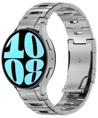 NeXStrix Titan-klockarmband utan lucka, kompatibelt med Galaxy Watch 7/6/5/4/FE 44 mm 40 mm, 20 mm metallarmband för Galaxy Watch 6 Classic 47 mm 43 mm/5 Pro 45 mm/4 Classic för män, 20mm