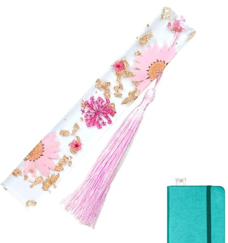 Marque-page en résine,Signets en résine de fleurs séchées Marguerite époxy Marguerite | Beaux cadeaux pour les amateurs de livres d'artisanat floral pour augmenter l'intérêt pour la lecture