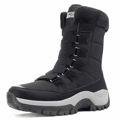 Apres Ski Femme Bottes De Neige Imperméable Hiver Chaussures Chaudes Bottines Botte Chaussure Boots Après-Ski Pour Bottine Après Glacia Barefoot Montantes Randonnée D'hiver Grand Froid Chaude Fourrée