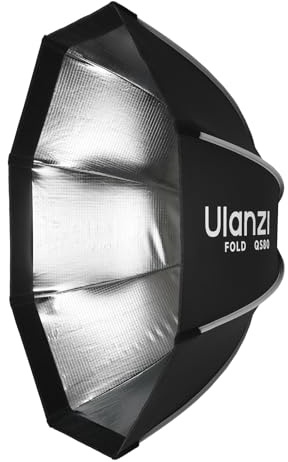 Ulanzi QS80 31.5inch/80cm Softbox Octagonal Quick Release Bowens Mount Soft Box with Diffusers,Honeycomb Grid,Storage Bag, Compatible with Most Standards Mount and Ulanzi VL-120C,VL-120Bi,VL-200Bi