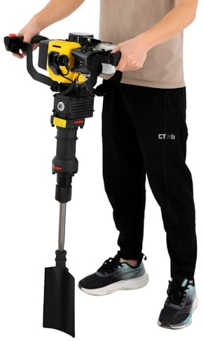 Motorhacka bensin trädgrävare 1 250 W | bärbar trädgårdshacka med spade