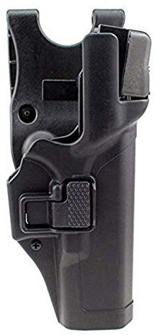 Gexgune Tactical Holster Militärische Verschleierung Stufe 3 Sperren Rechte Hand Taille Gürtel Pistole Pistolenhalfter für G1ock 17/19/22/23/31/32 (Schwarz)