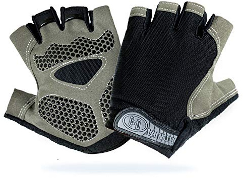 IvyLife Guantes de bicicleta de ciclismo de verano de medio dedo para bicicleta, moto, escalada, montaña, correr, deportes, gimnasio, fitness, transpirables, antigolpes, antideslizantes, para hombre y