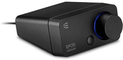 EPOS I Sennheiser GSX 300, Gaming Dac / externe USB-Soundkarte mit 7.1 Surround Sound, hochauflösende Audio EQ Voreinstellungen für Gaming, Filme und Musik – Gaming Soundkarte für PC und Mac, Schwarz