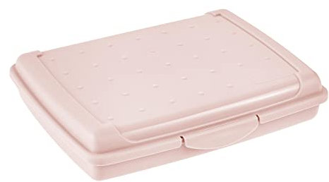 keeeper Frischhaltedose mit Klickverschluss, 17 x 13 x 3,5 cm, 500 ml, Luca Mini, Nordic Pink