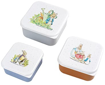 Peter Hase BP994P Set of 3 Lunch Boxes Snack, Polypropylene