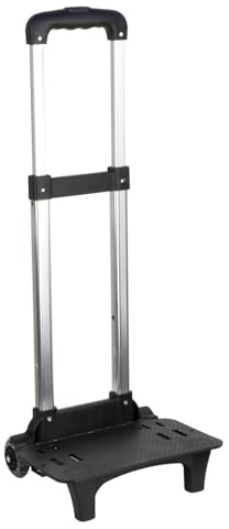 Backpack Trolley Aluminum Alloy 2 Wheels Portable Telescopic Rod Travel Trolley