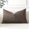 Artscope 1er Set Kissenbezug Einfarbig Wurfkissenbezug Leinen Kissenbezüge 40x60cm Moderne Dekokissen Kissenhülle Set Kissen Fall für Sofa Schlafzimmer Zuhause Dekor, Dunkelbraun