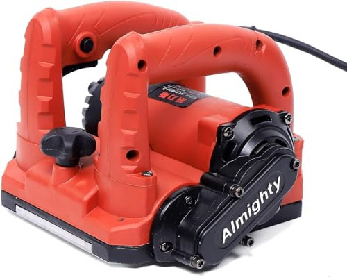 Electric Planer Sander Concrete Miller Machine Wall Shovel Kits 1600W 1000-4000r/min with Side Knives (Replaceable), 0-4mm Planer Depth Adjustable, Easily Remove Old Paint, Glue and Plaster