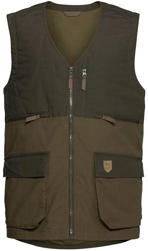 K & S Herren Schießweste Jagdweste Jagd Hundeführer Weste für Links- und Rechtsschützen Oliv Braun Schwarz (DE/NL/SE/PL, Alphanumerisch, S, Regular, Regular, Oliv)