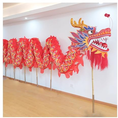 Dragon Dance Jongleringsset för utomhuslaguppträdande, perfekt för nyår gatufestivaler och fitnessaktiviteter