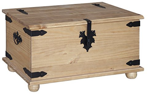 Mercers Furniture Corona Solid Pine Blanket Box Ottoman