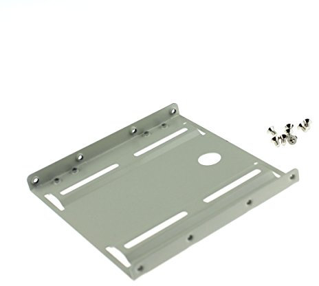 AAA PRODUCTS | Metal 2.5 To 3.5 Hard Drive Mounting Adapter / Bracket / Holder Kit – For SSD / HDD - Mounting Screws Included - Silver