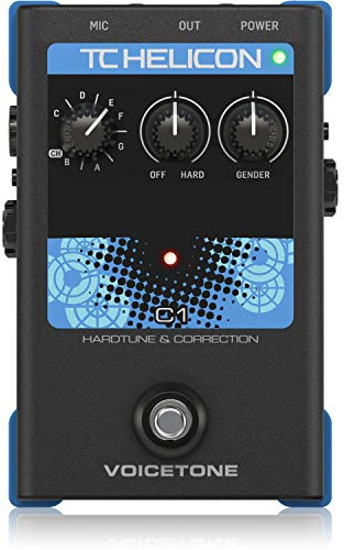 TC Helicon Voicetone C1 Hardtune & correction Pedal for Vocals