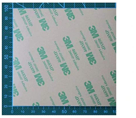 3M™ 468MP Biadesivo transfer 4 fogli 10x10cm (Scegli sotto il packaging - 100x100mm (4 pcs))