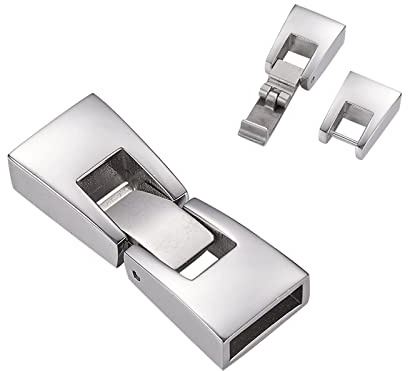 UNICRAFTALE 1 Juego de Cierres A Presión para Hacer Joyas 304 Pulseras de Acero Inoxidable Cierres A Presión Cierres de Presión para Joyería Cierres de Pulsera de 26 mm Conector de Joyería Fasterner