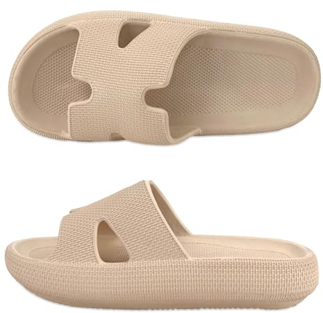 Haifago Cloud Slippers for Womens Soft Foam Recovery Slides, Pillow Cushion Sandals for Women, House Bathroom Dorm Shower Essentials