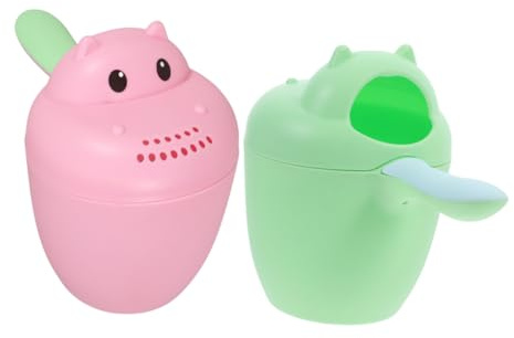 Milisten 2pièces Gobelet De Rinçage Pour Garçon Fille Tasse De Bain Né Accessoire Pratique Pour Lavage Cheveux Et Arrosage Plantes De Pour Garçon Fille Modèle