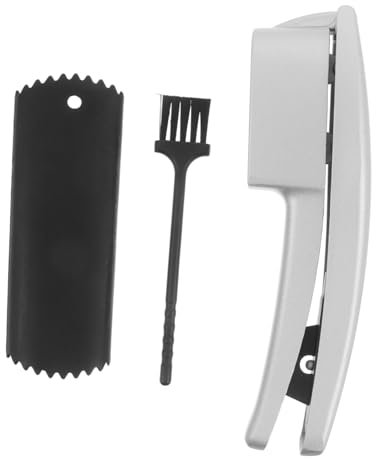 Cabilock 1 Juego De Prensa De Ajo Manual Con Pelador De Plástico Y Cepillo De Limpieza, Herramienta De Cocina Para Picar Y Rebanar Ajo.