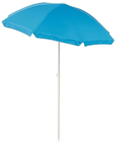 SACAR Ombrellone da Spiaggia POLY Ø180 cm – Richiudibile in 3 Sezioni con Custodia – Struttura in Metallo e Tessuto Poliestere 210T – Regolabile e Leggero per Mare e Viaggio (1 OMBRELLONE)