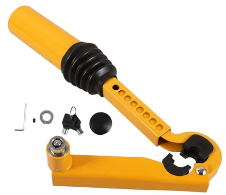 Gogogmee Blocco Cambio Auto Regolabile in Acciaio per Freno Mano Antifurto per Camion Furgoni e Suv Dispositivo Sicurezza Veicolo Facile da Installare