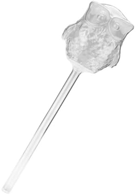 FUTUREORYY Dispensador de Agua Automático de Vidrio Forma de Búho Esfera de Riego por Goteo para Plantas Macetas Globo de Vidrio Colorido para Jardín Interior y Exterior