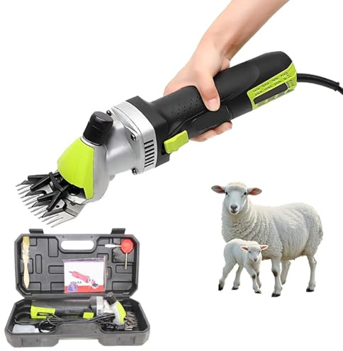 850W Fårsax Och Hästklippare Med 6 Justerbara Hastigheter, Fårklippare 110V/220V Som Tillval, Fårhårsklippare Med 13 Tänder Och Justering Av Bladets Täthet 220V