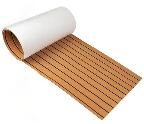 Tillförlitlig skum-terrassbeläggning för båtar – 240 x 60 cm, motorcykelgolvmatta | Stötdämpande båttäckskum för , kajak, yacht, motorbåt, släpvagn, husbil, skateboard, kabinen