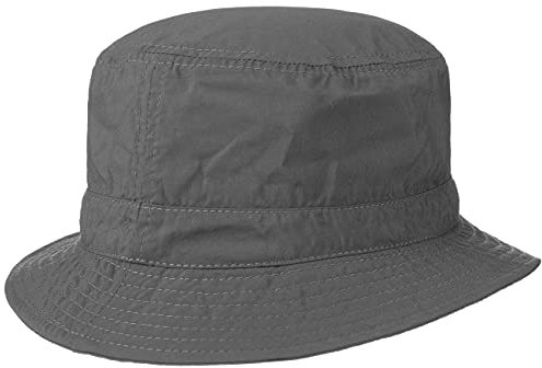 Lipodo Fischerhut Damen/Herren - Anglerhut wasserabweisend und Packable - Leichter Schlappht - Bucket Hat in den Größen S-L - Outdoorhut Frühjahr/Sommer dunkelgrau S (55-56 cm)