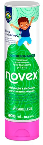 Novex My Little Curls Conditioner für Kinder ab 3 Jahren, entwirrt sanft und hilft, Kräuseln zu reduzieren, spendet dem Haar Feuchtigkeit und hilft, Locken zu definieren, 300 ml