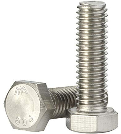 MewuDecor 1/4-20 x 1-1/2 Hex Head Cap Screws Hexagon Bolts, External Hex Drive, Stainless Steel 304, Fully Threaded, Pack of 25
