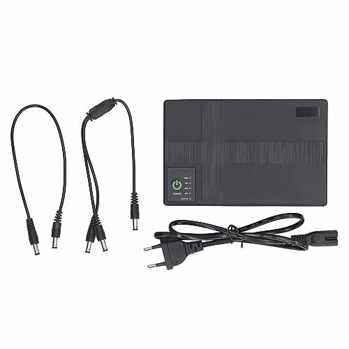 UPS 10400mAh doble entrada batería de respaldo Mini Banco de energía 5V-24V para Router, Modem, Cámara de seguridad, POE, y grabadora de huellas dactilares DSL