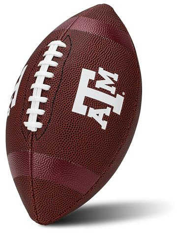 Franklin Sports NCAA Junior PVC Football - 8.5 - Texas A&M Aggies