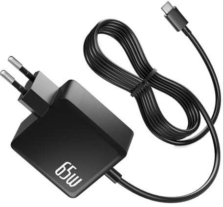 Basicvolt 65 W USB C laptop laddare, passar Lenovo Thinkpad X1 Carbon T14 T480, ThinkBook Series, Yoga 720 730 AC adapterladdare
