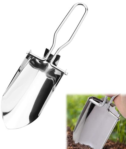 Pala De Jardín Útil Pala Plegable Pala De Playa Herramientas De Jardín Herramienta De Plantación Accesorios De Jardín Herramientas De Jardineria para Jardineria Mini Pala Silver