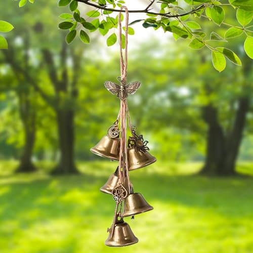 Joycabin Campane a vento da giardino, in metallo, per interni ed esterni, realizzati a mano, per veranda, giardino, decorazione finestra (B)