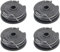 4 Stück Ersatz Autofeed Rasentrimmer Fadenspulen,Rasentrimmer Spule,Rasentrimmer Faden,Trimmer Fadenspule Für Rasentrimmer, kompatibel mit Bosch Trimmer Art 24, 27, 30 und Art 30-36 Li