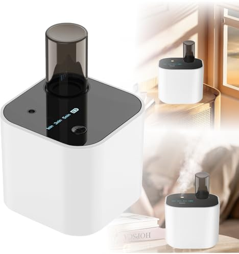 BAIFULAI Vattenfri diffuser för eteriska oljor, aromdiffuser trådlöst batteri, 3 nivåer, cyklisk doftspridning, aromaterapi spridare, för hem rum bilar kontor, eteriska oljor ingår inte