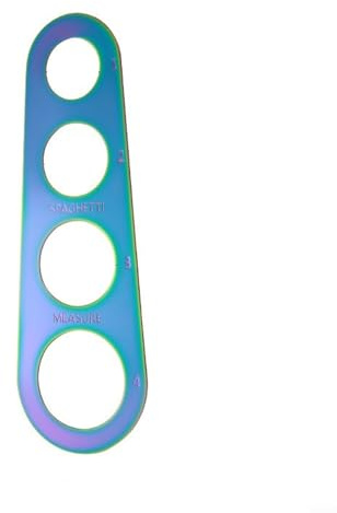 Honseadek Doseur de spaghetti en acier inoxydable pour contrôler les portions de pâtes – Mesure 1 à 4 portions, convient pour spaghetti, linguini, fettucc (coloré)