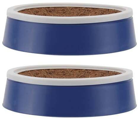 DECHOUS Set 4 Pezzi Nidi per Piccioni Stuoia in Fibra di Cocco Traspirante Ciotole per Nidificazione in Plastica Leggera Accessori per Allevamento Uccelli Domestici e Forniture per
