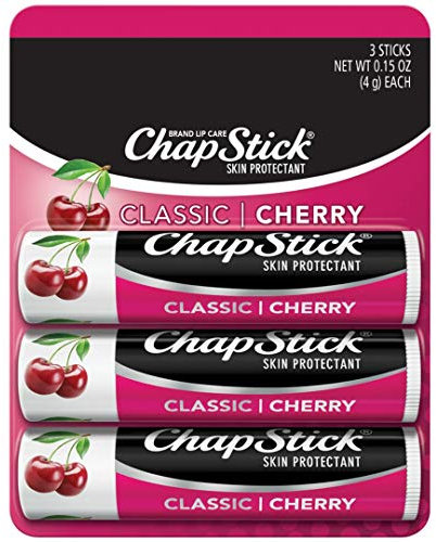 Chapstick Classic Lip Balm With Cherry Flavour - 3 Ea / Pack