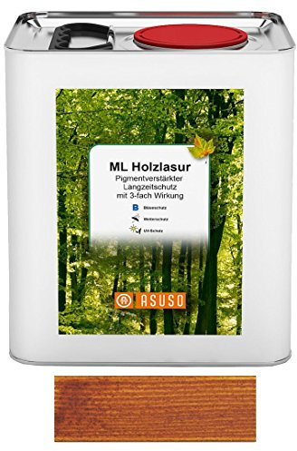 Asuso Holzlasur LANGZEITSCHUTZ 5 L teak